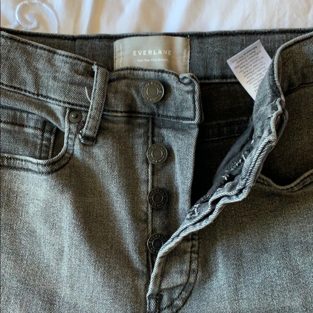 Everlane High-Rise Cigarette Jean 25 ankle - Picture 2 of 7